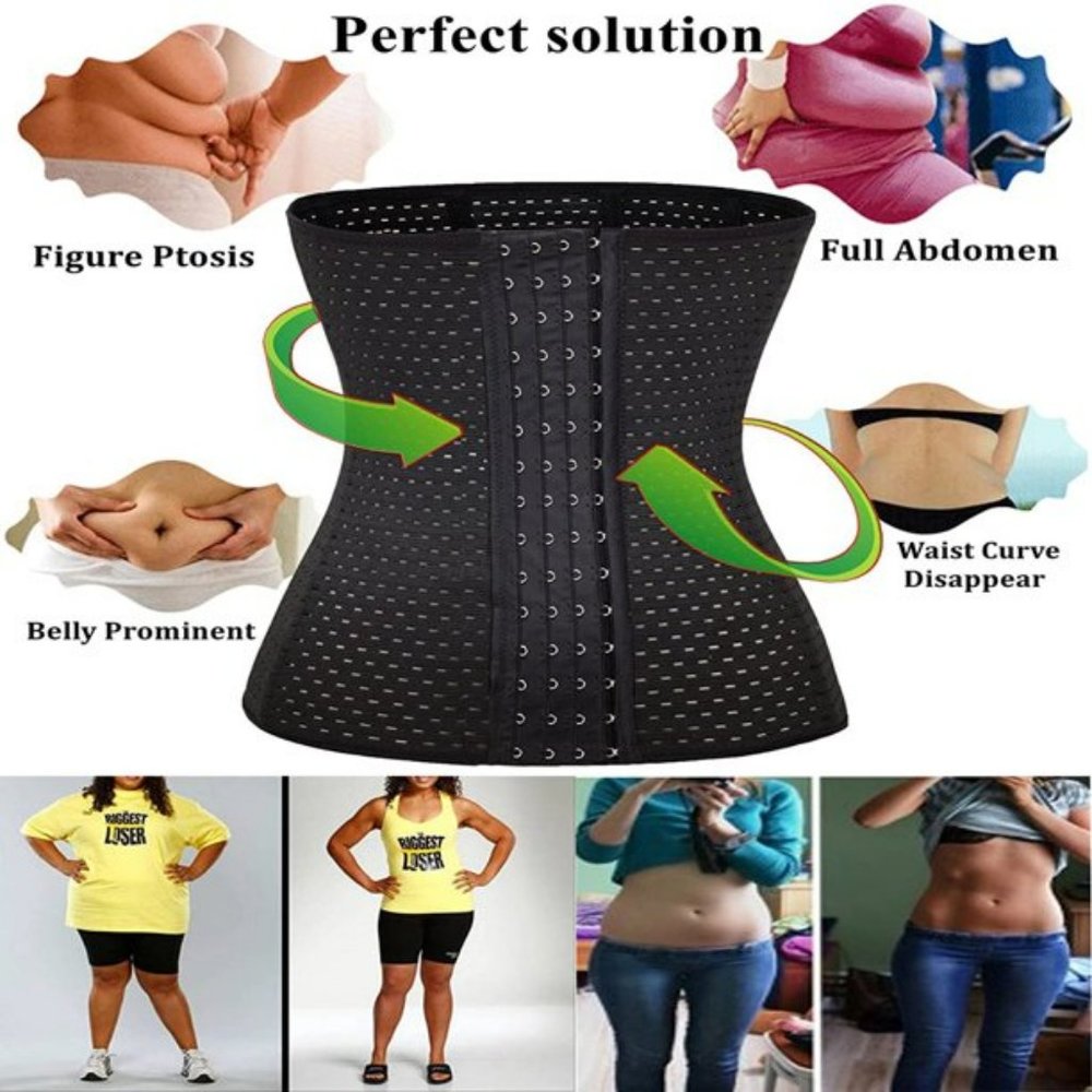 Women's Waist Trainer Tummy Control Waist Cincher Adjustable Corset - Picture 2 of 7